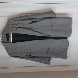 FINAL SALE Longline Houndstooth Blazer